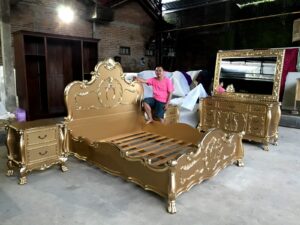 Kamar Set Ukir Jepara Gold Mewah